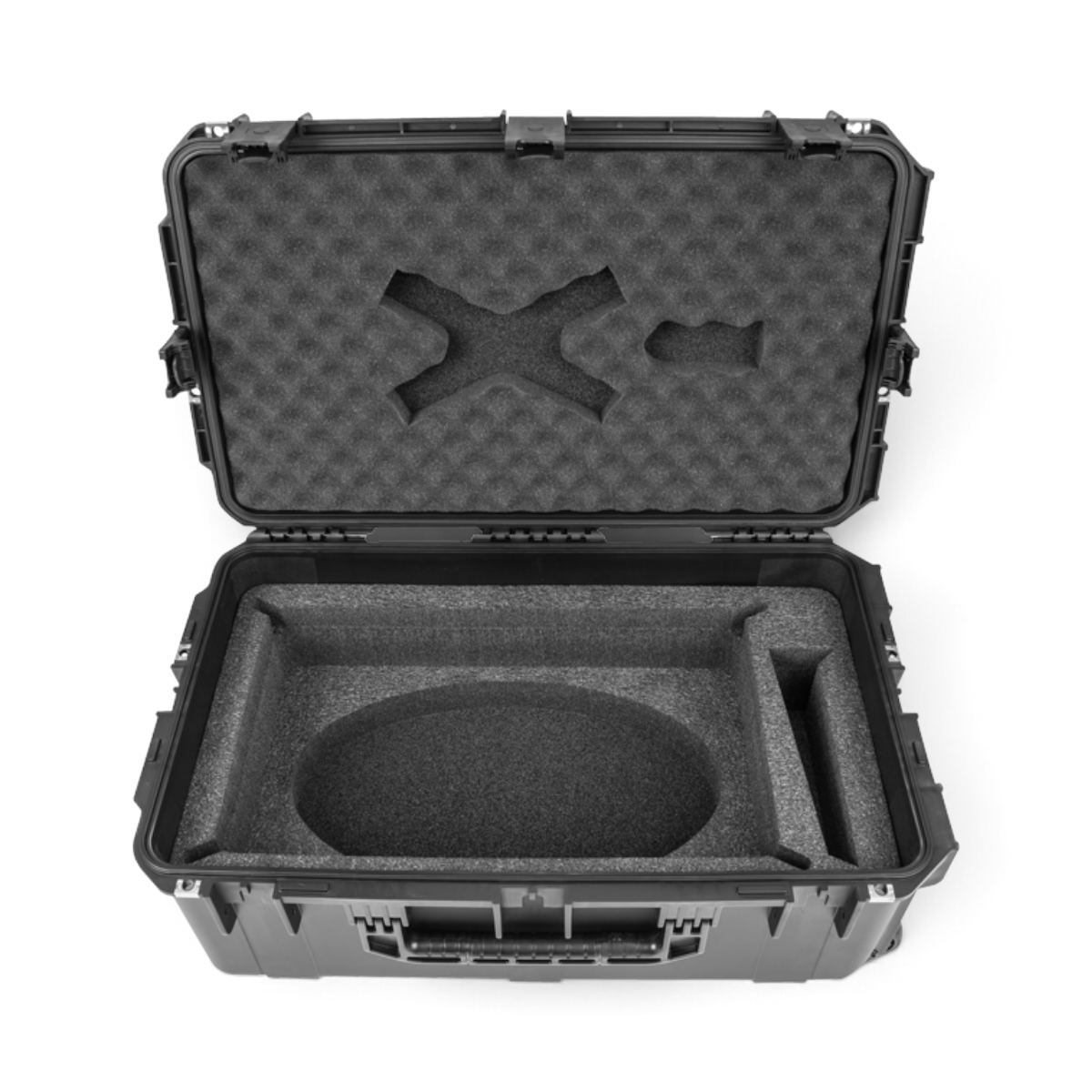 SKB Cases iSeries waterproof hard case with custom foam interior for Starlink Standard antenna and accessories.