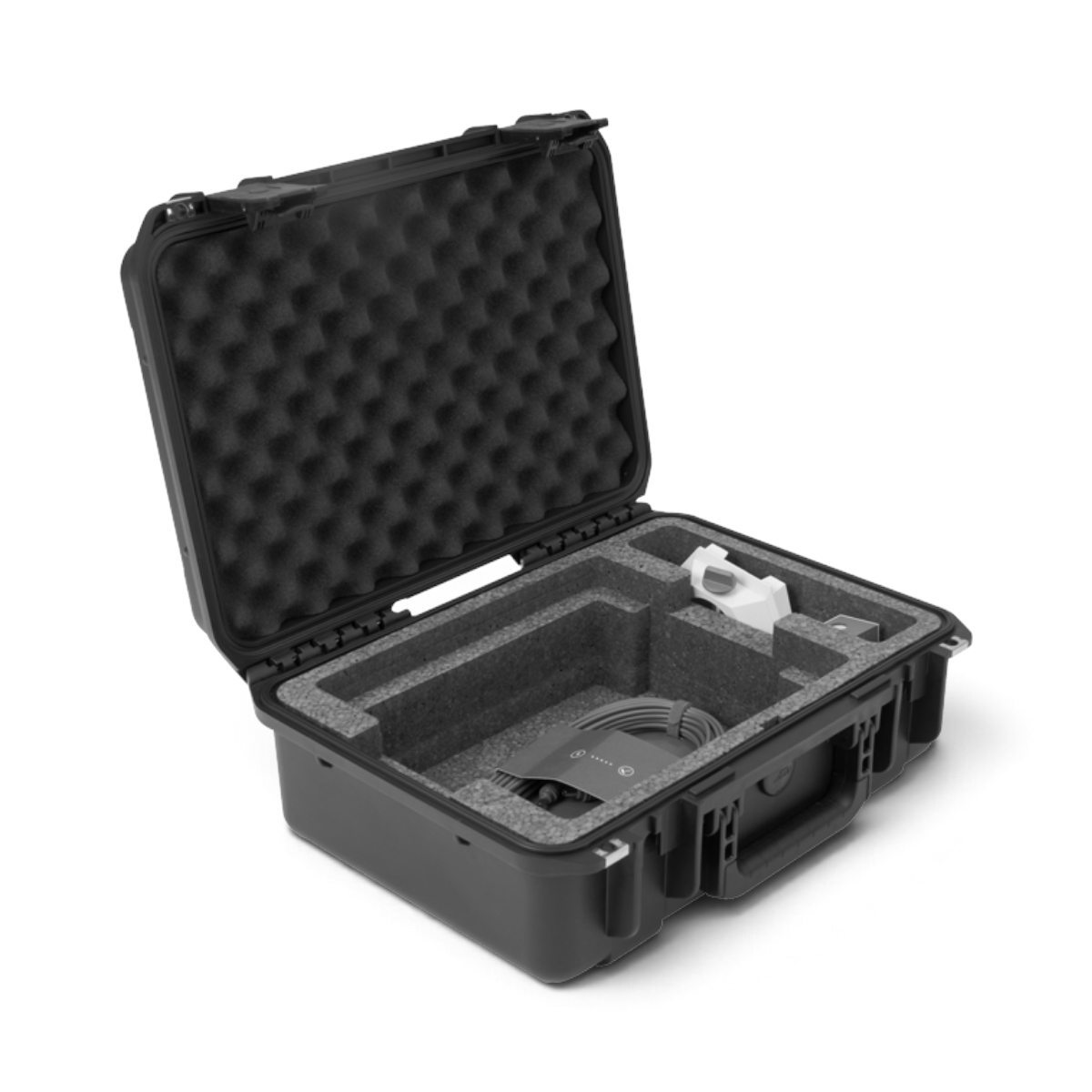 SKB Cases iSeries waterproof hard case with custom foam interior for Starlink Mini antenna and accessories