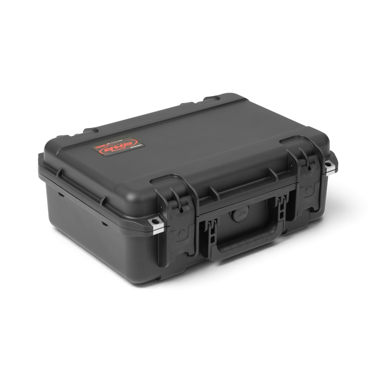 SKB Cases black waterproof iSeries hard case for Starlink Mini antenna with secure latches and durable construction.