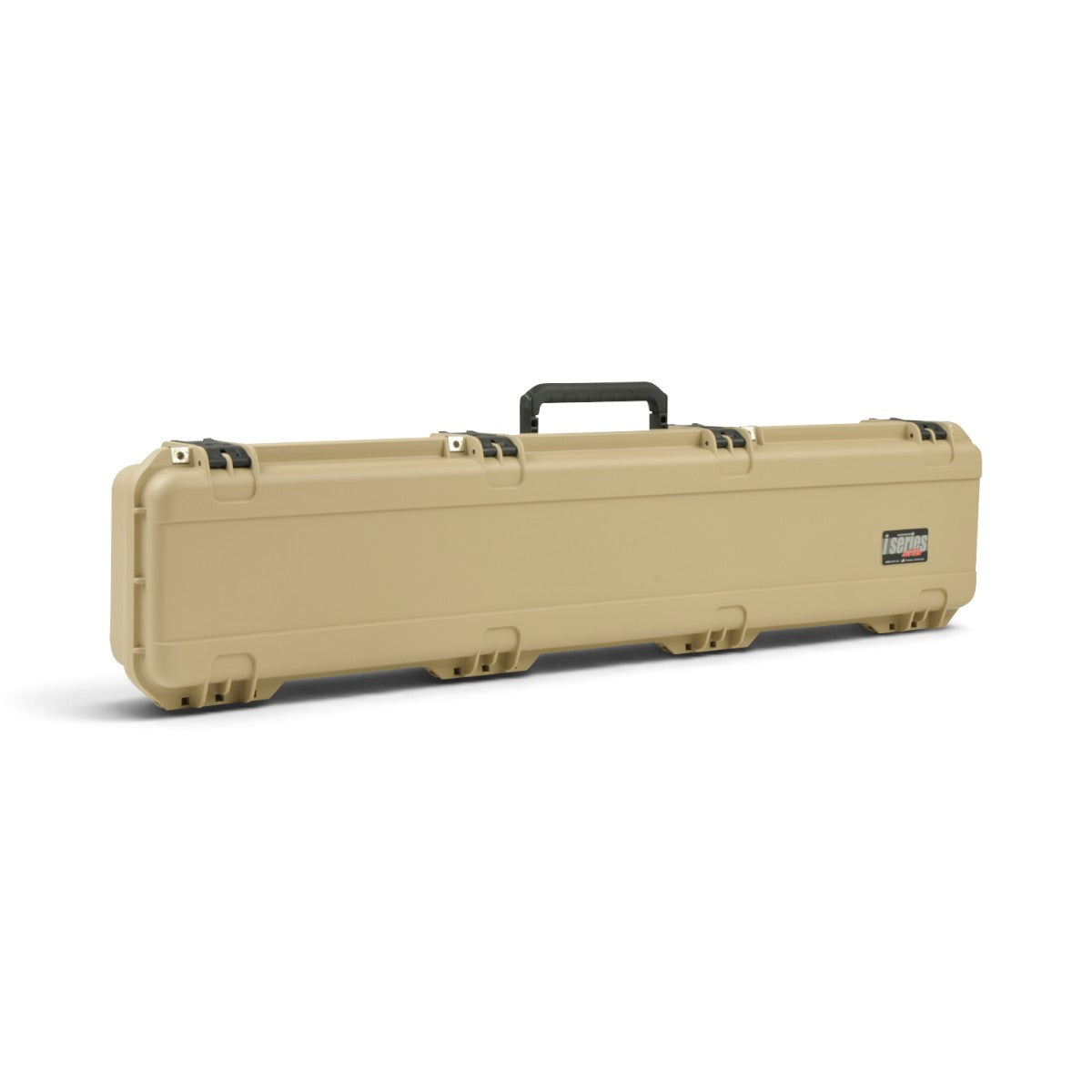 SKB Cases iSeries 4909-5 tan waterproof single rifle case with durable polypropylene shell and secure latch system