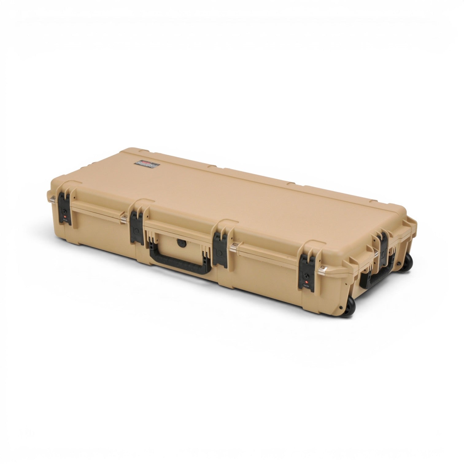 SKB Cases iSeries tan waterproof injection molded dreadnought acoustic guitar flight case with wheels