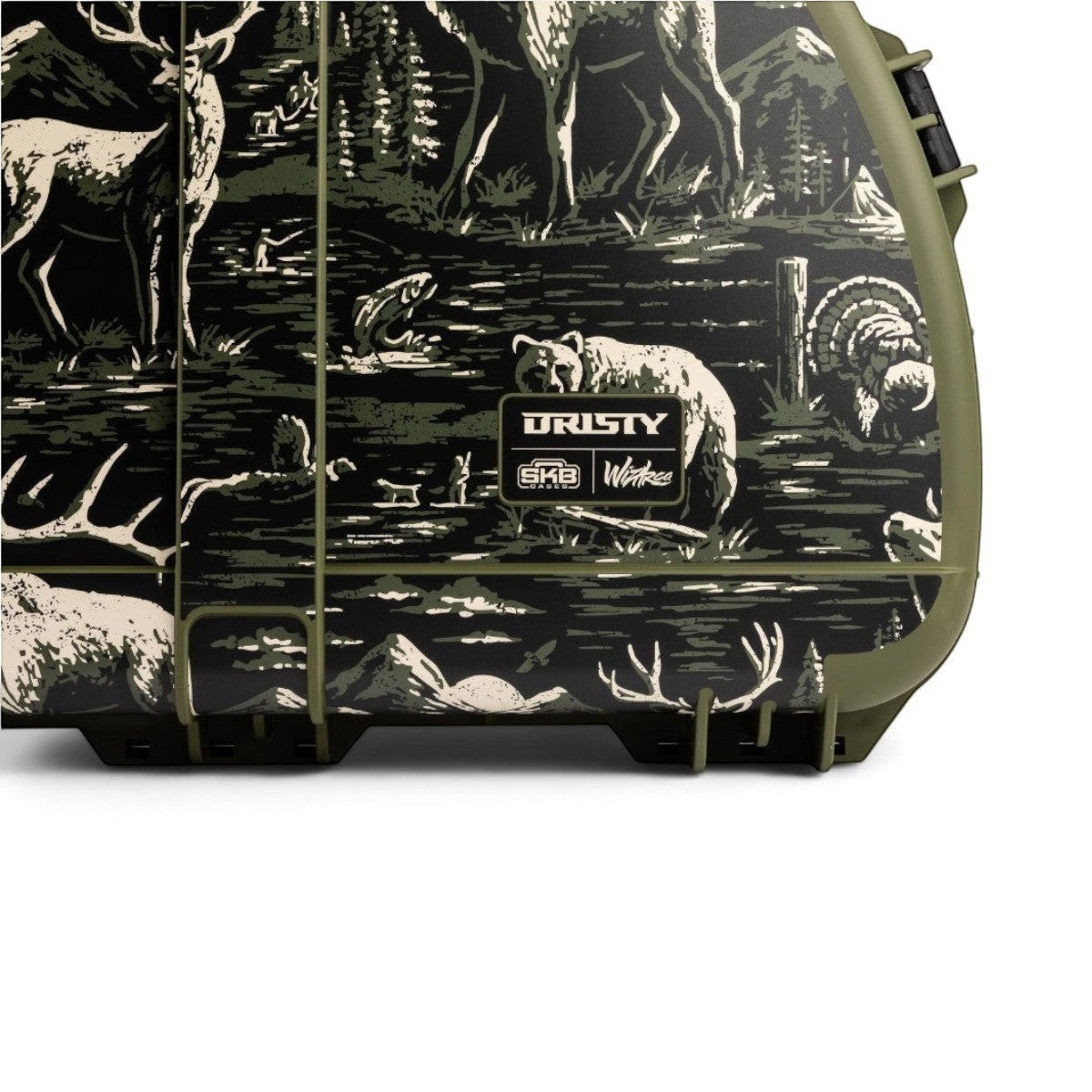 SKB Cases The Pursuit limited edition bow case featuring Dristy wildlife artwork in olive green and black