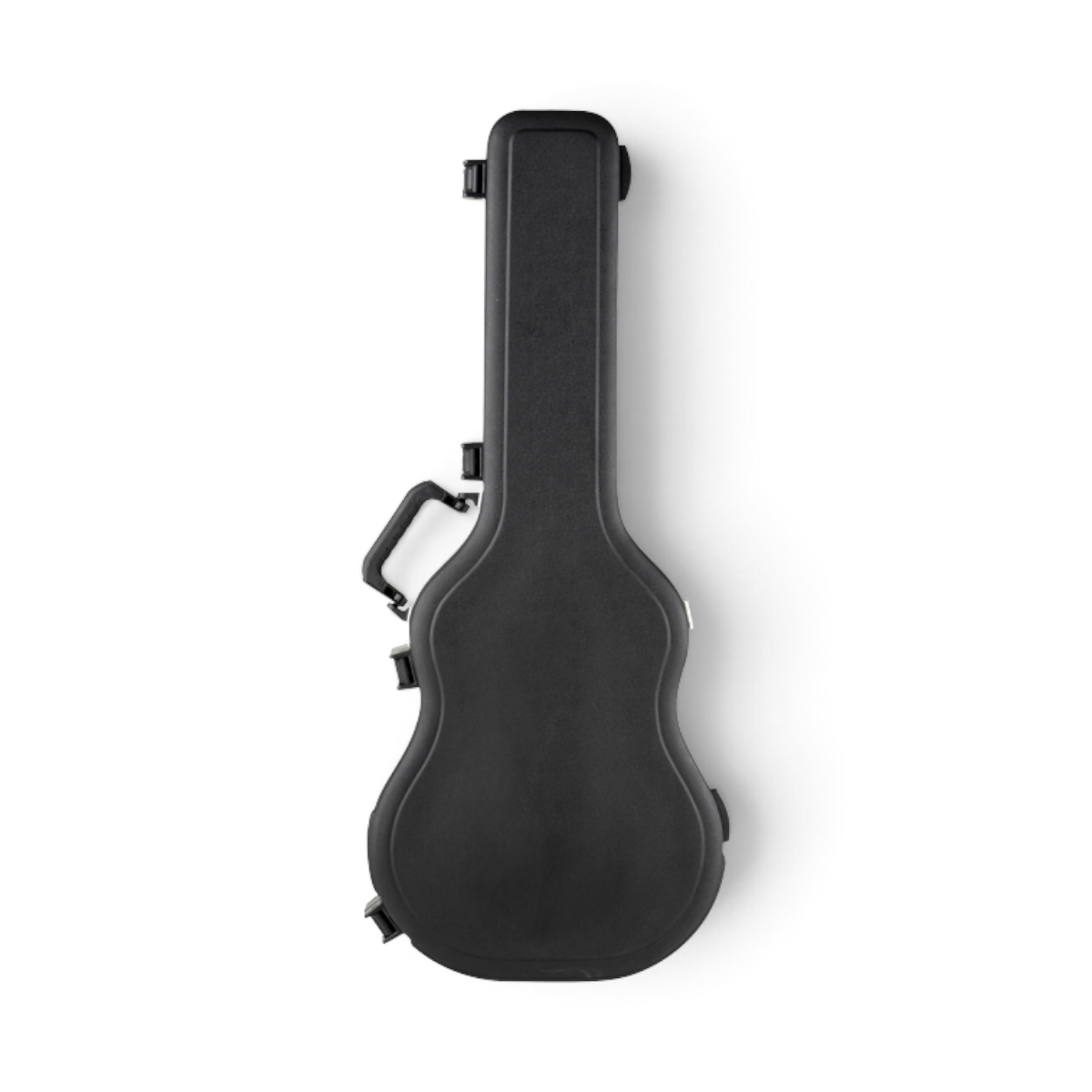 SKB Cases thin-line acoustic-electric and classical guitar hard case with arch top and TSA-approved locking latches.