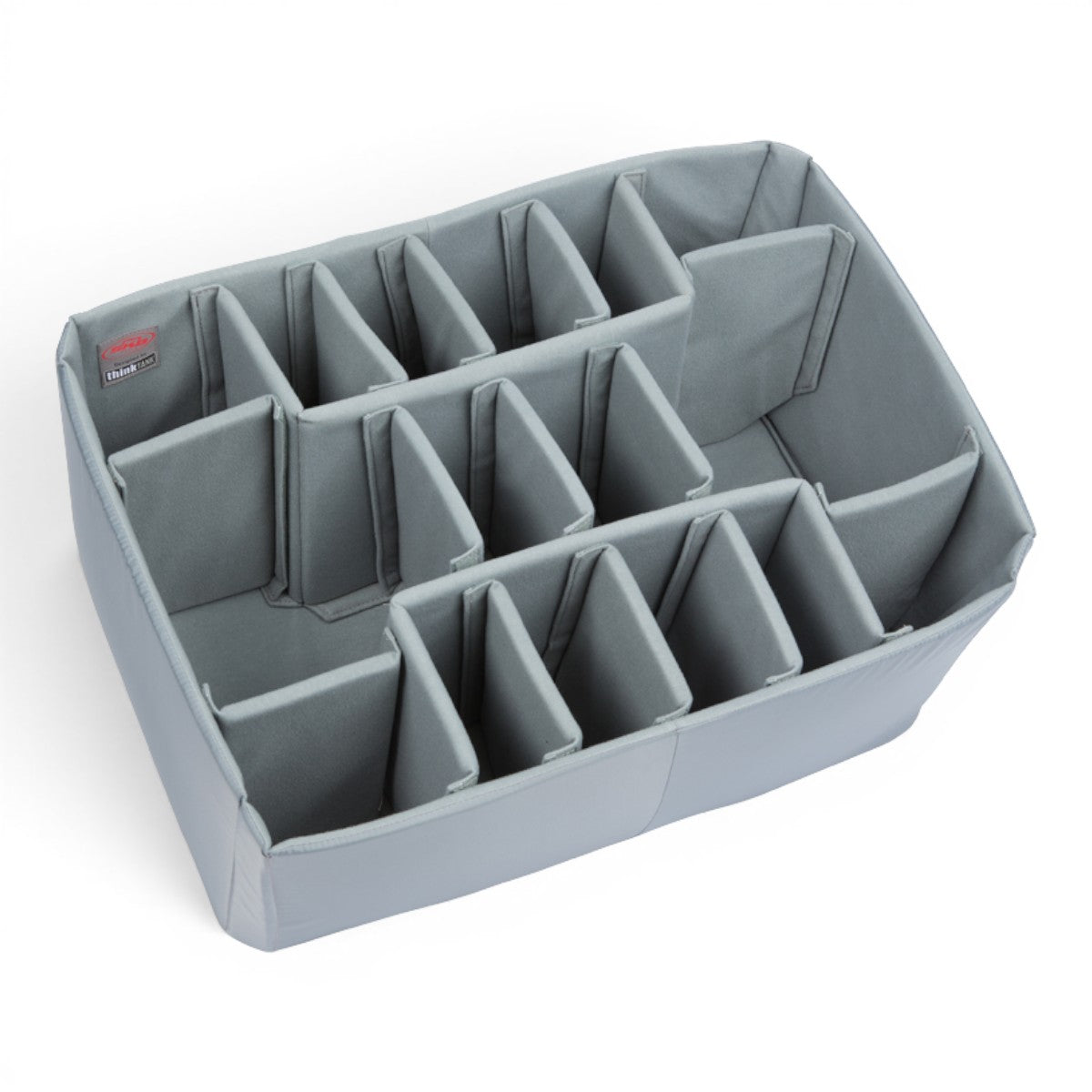 SKB Cases iSeries 2617-12 Think Tank divider set with grey Nylex-wrapped foam inserts for custom gear organization.