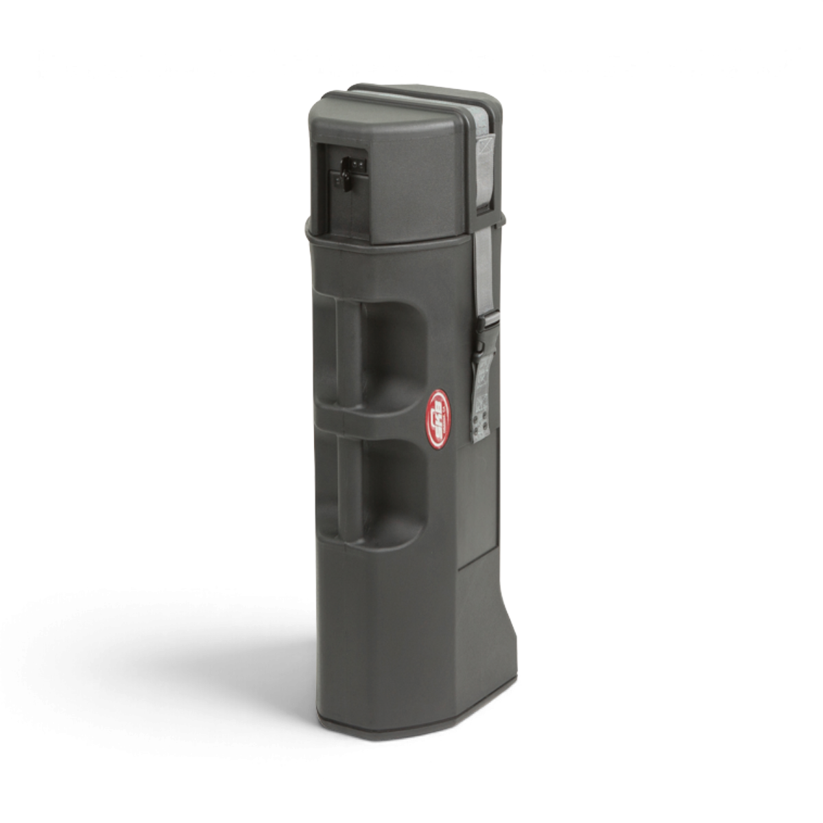 SKB Cases TL Series 2907 roto-molded black tripod case with heavy-duty buckle and ergonomic carrying handles
