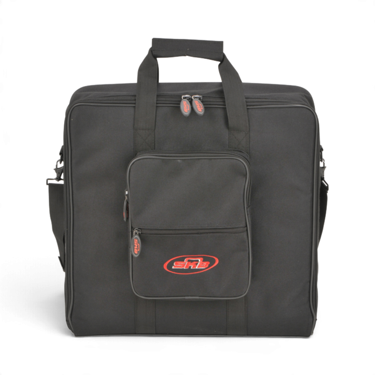 SKB Cases UB Series 1818 black padded equipment bag with front accessory pocket and carrying handles.
