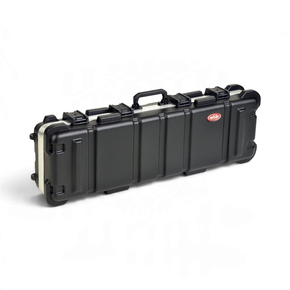 SKB Cases vSeries 4212W black injection molded shipping case with TSA locks and heavy duty wheels