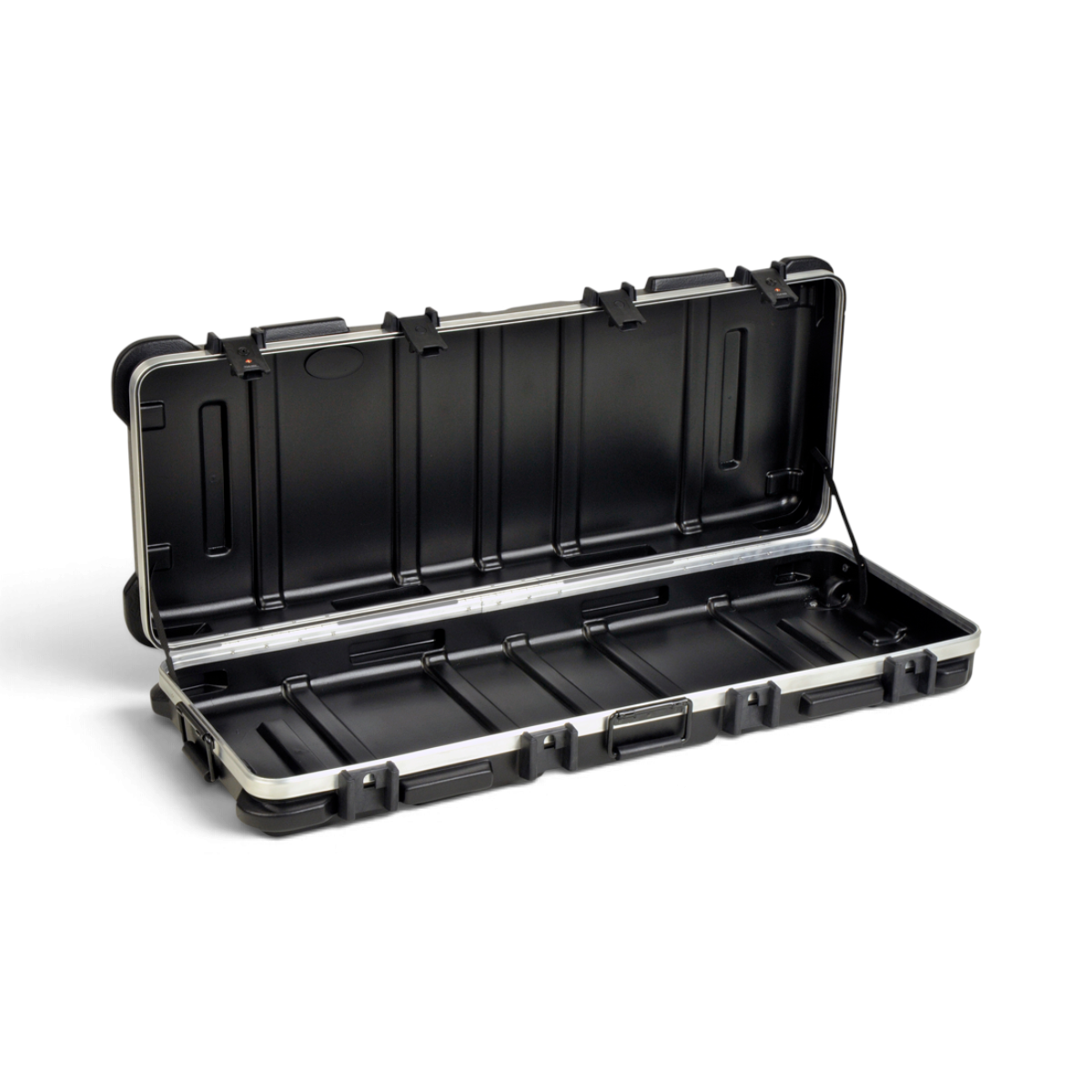 SKB Cases vSeries 4316W hard-shell transport case with black polyethylene finish and TSA-approved locking latches.