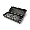 SKB Cases vSeries 5020 hard-shell polyethylene transport case filled with drum hardware and mic stands