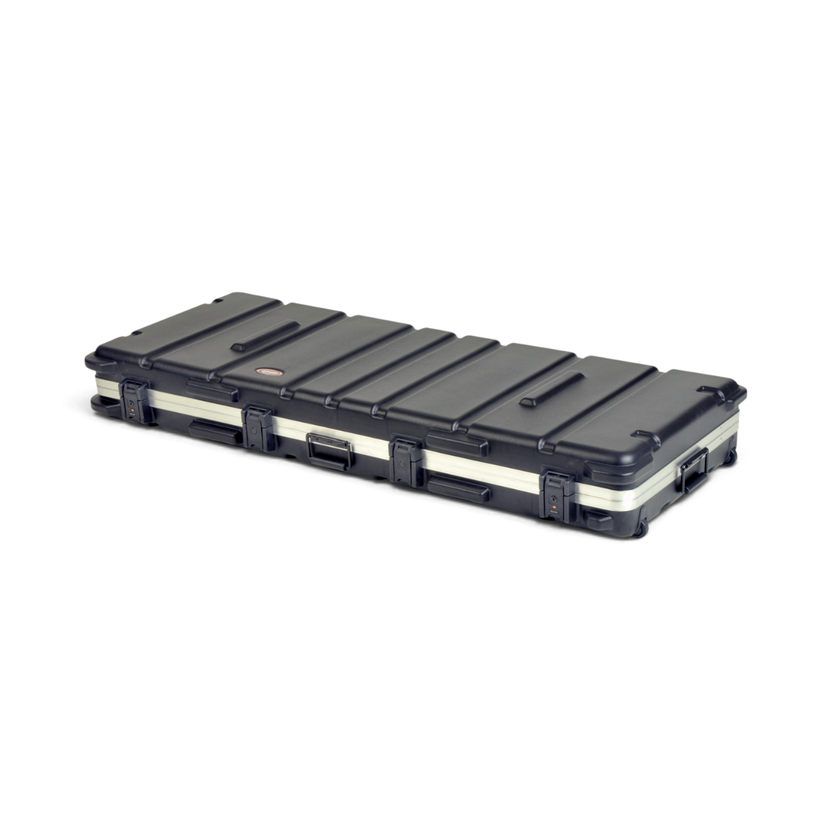 SKB Cases vSeries 6022W black polyethylene hard-shell transport case with TSA locking latches and protective bumpers.