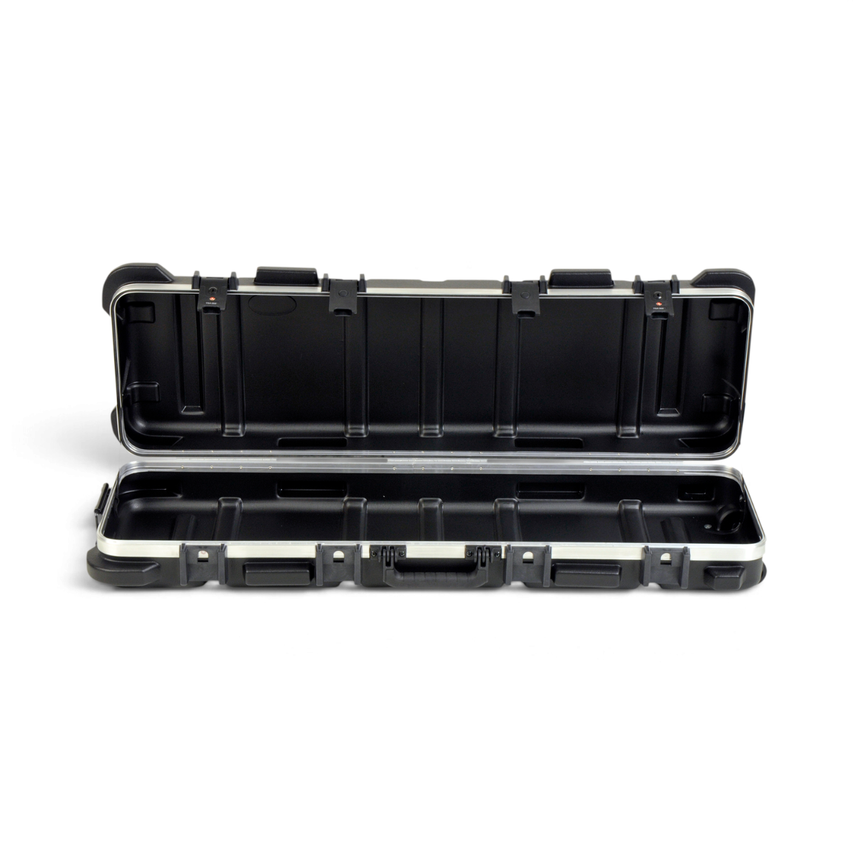 SKB Cases vSeries 4212W black injection molded shipping case with TSA trigger release latches and heavy duty wheels
