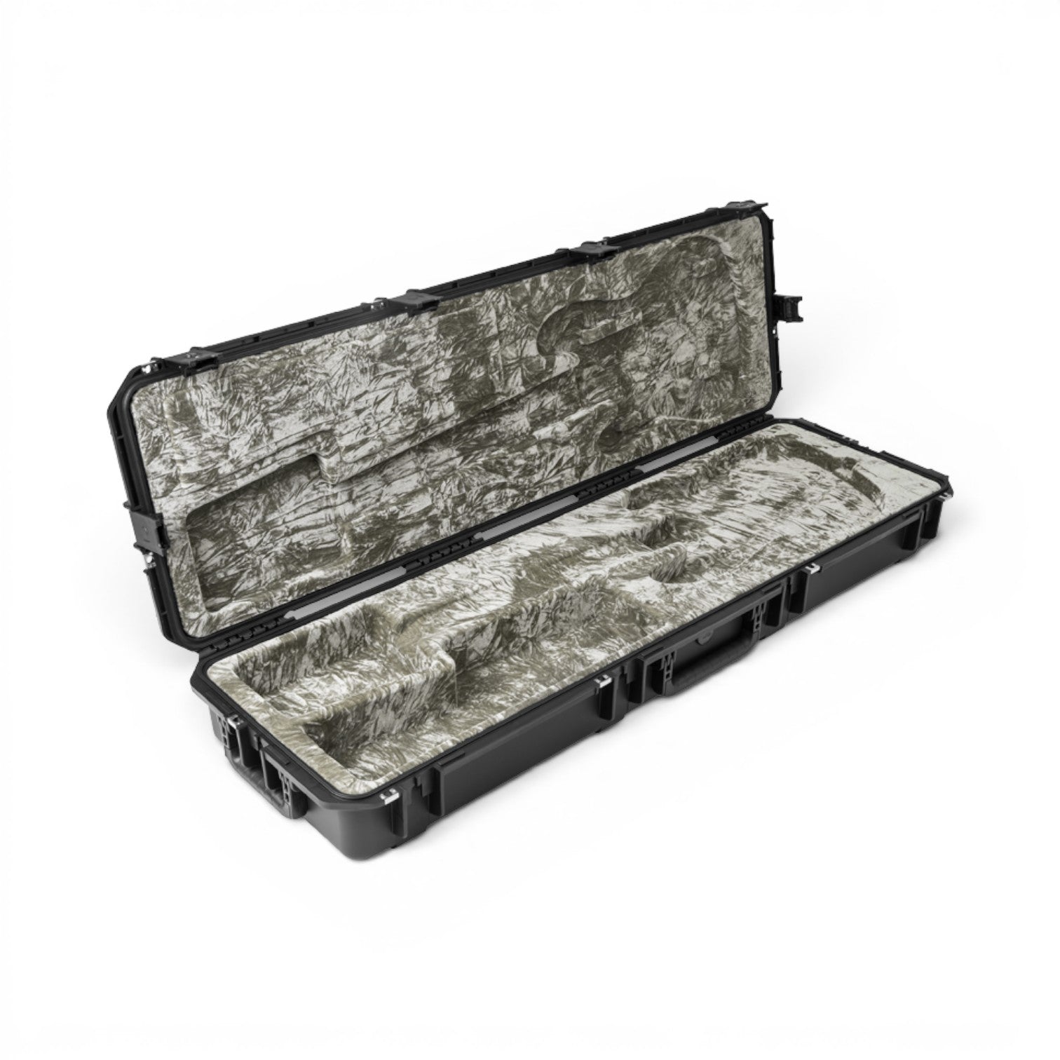 SKB Cases iSeries waterproof bass guitar case with black exterior and platinum plush interior lining