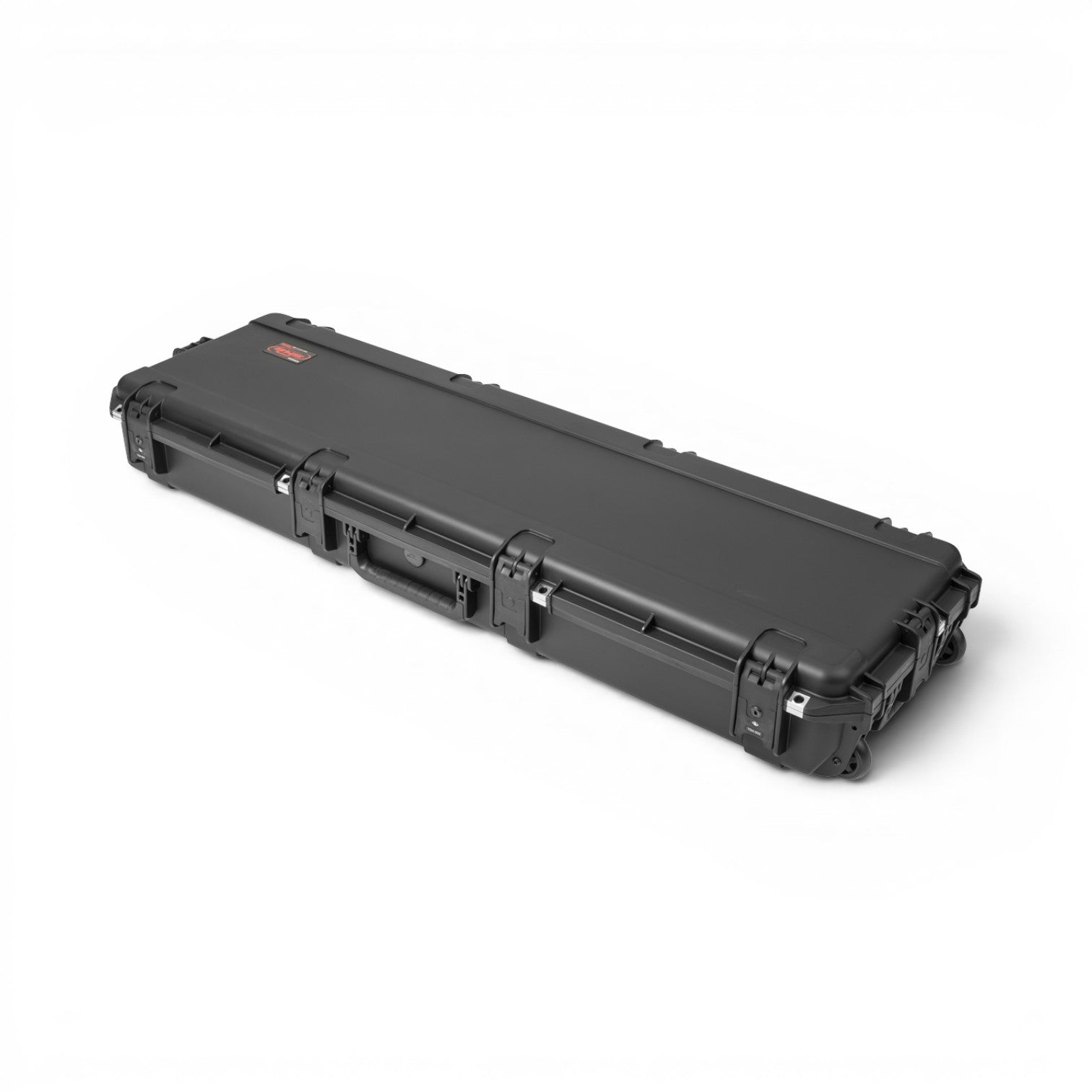 SKB Cases iSeries waterproof black injection molded bass guitar hard case with TSA latches and wheels