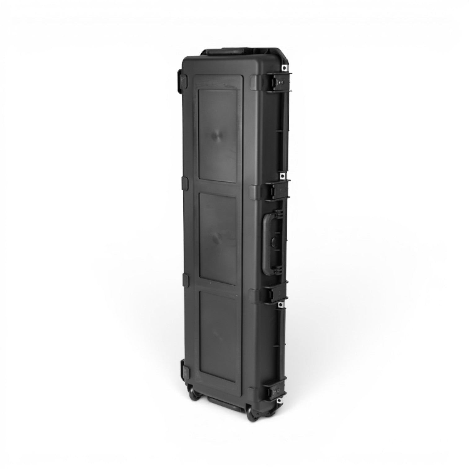 SKB Cases iSeries waterproof black injection molded bass guitar case with TSA latches and wheels