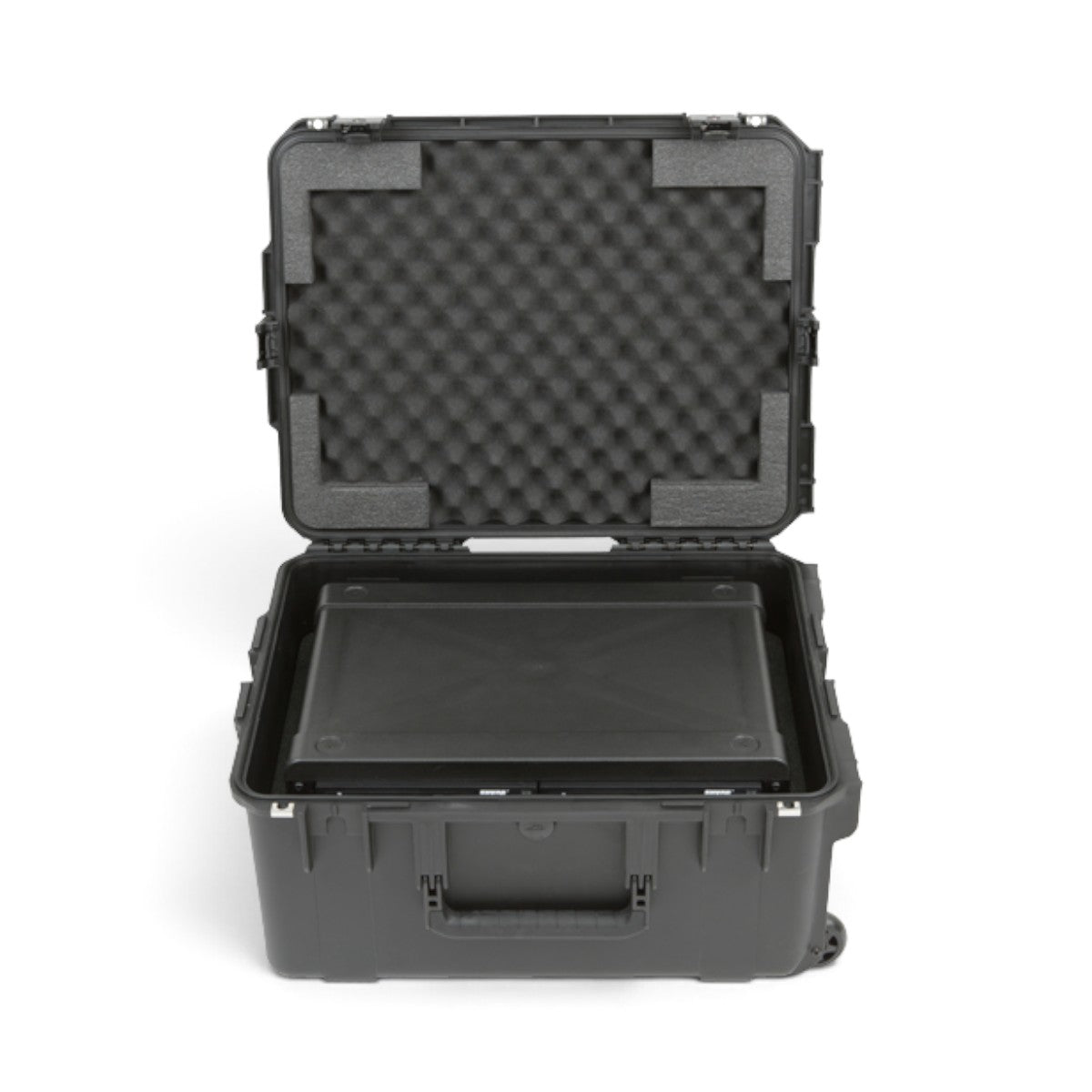 SKB Cases iSeries 2217-10 2U wireless microphone fly rack with black injection molded shell and protective foam interior